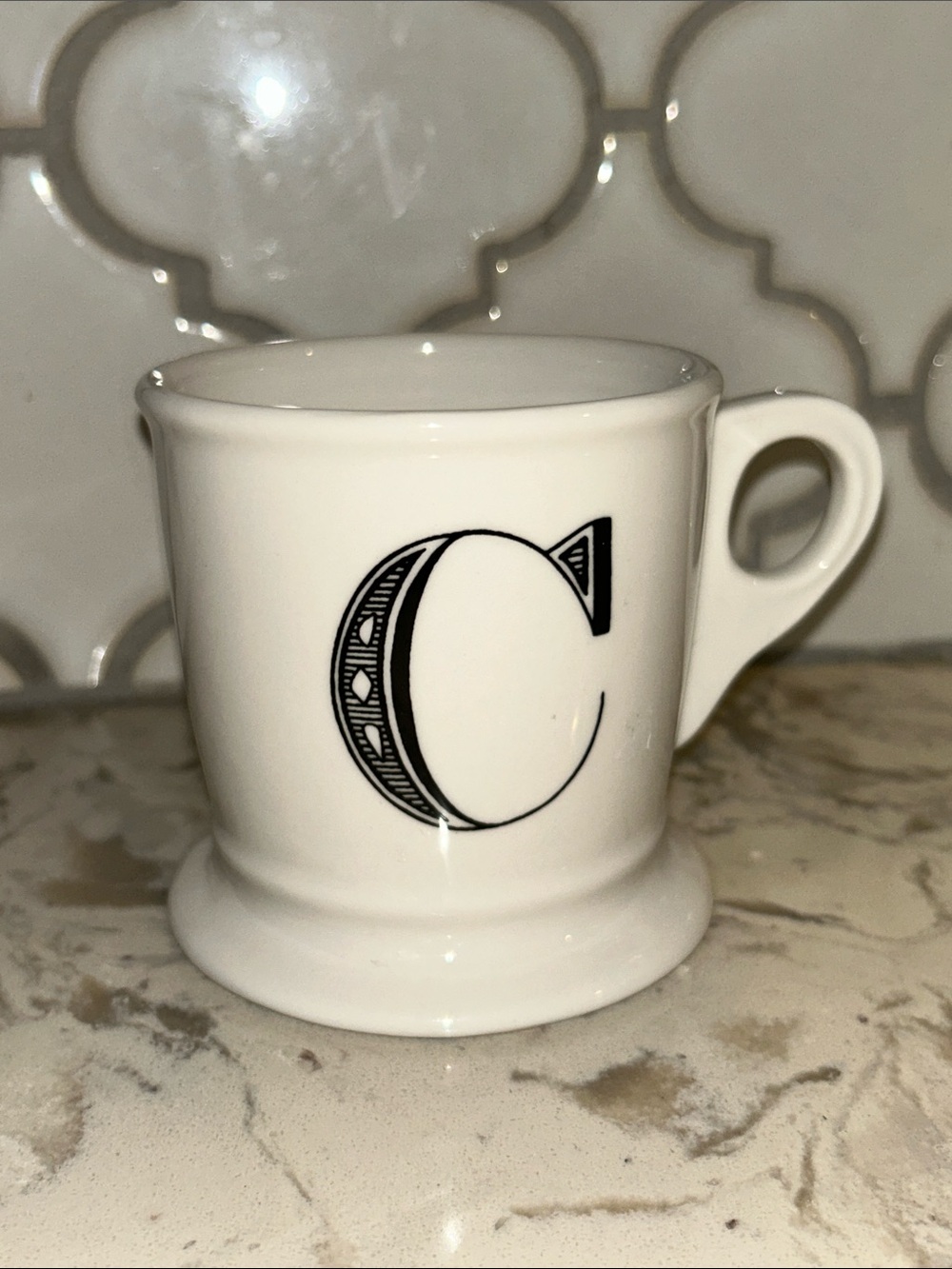 ANTHROPOLOGY MONOGRAM “C” COFFEE/TEA CUP